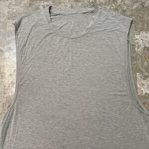 Lululemon Shirt Mens Large Tan Balancer Tank Top Sleeveless Soft Gym Yoga